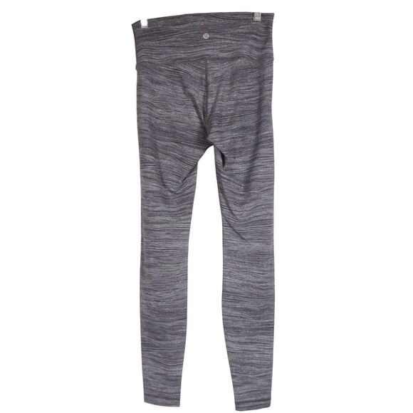 Lululemon Wunder Under Hi Rise Tight 28 Bit Point Black White Yoga Women Size 6 - Picture 2 of 3